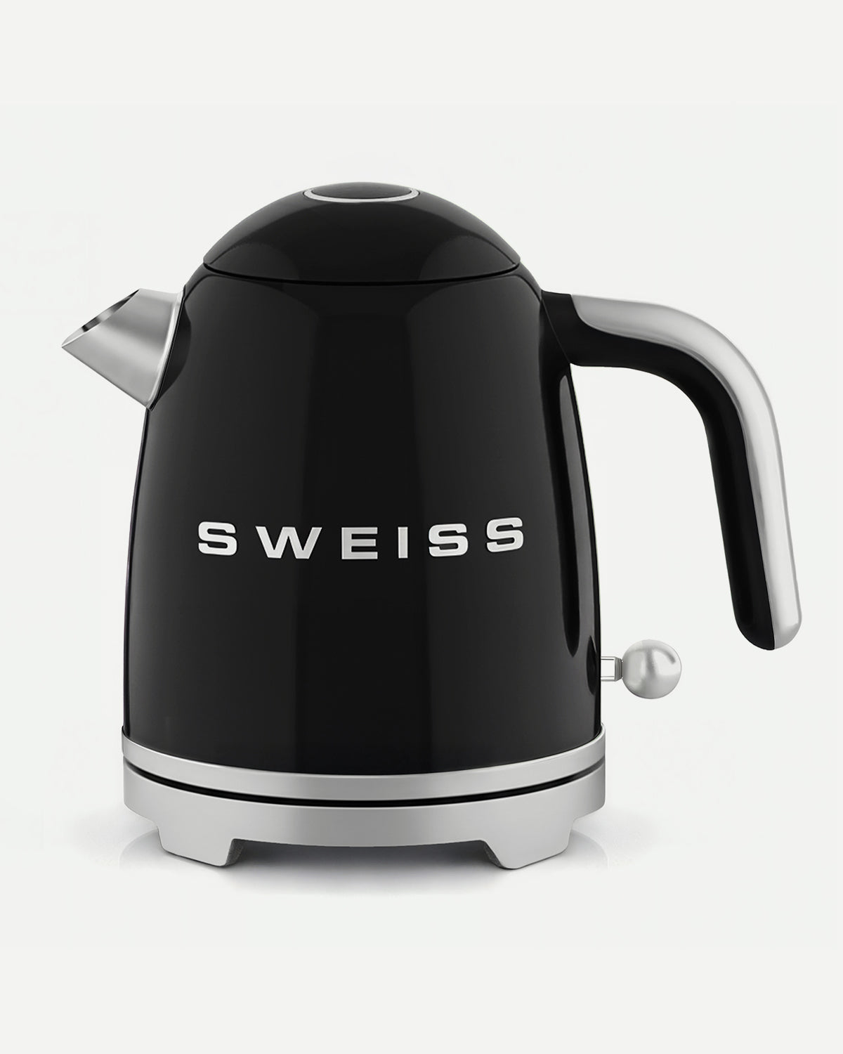 Vintage 1L Wasserkocher, schwarz, SWEISS – Premium-Retro-Design – SWEISS